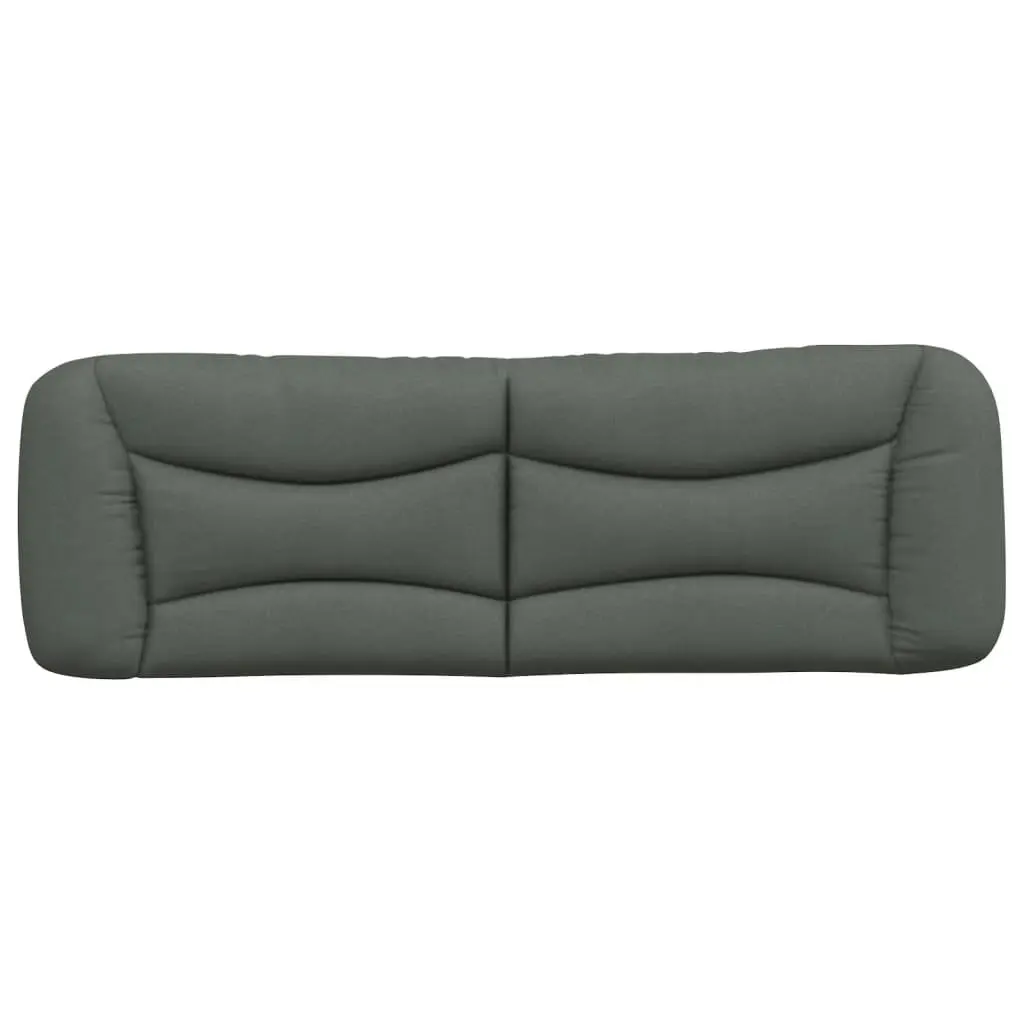 Headboard Cushion Upholstered Dark Grey 152cm Fabric for Queen Bed