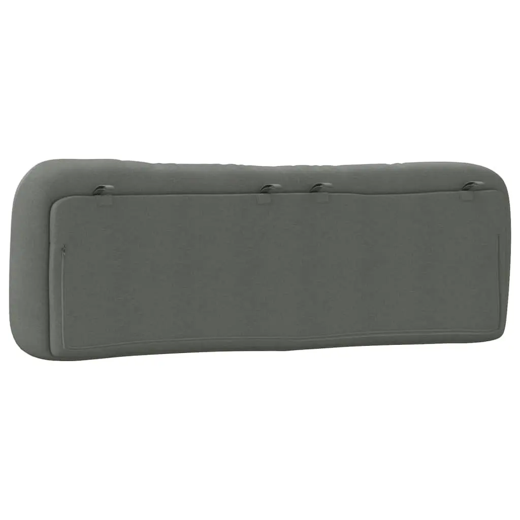 Headboard Cushion Upholstered Dark Grey 152cm Fabric for Queen Bed