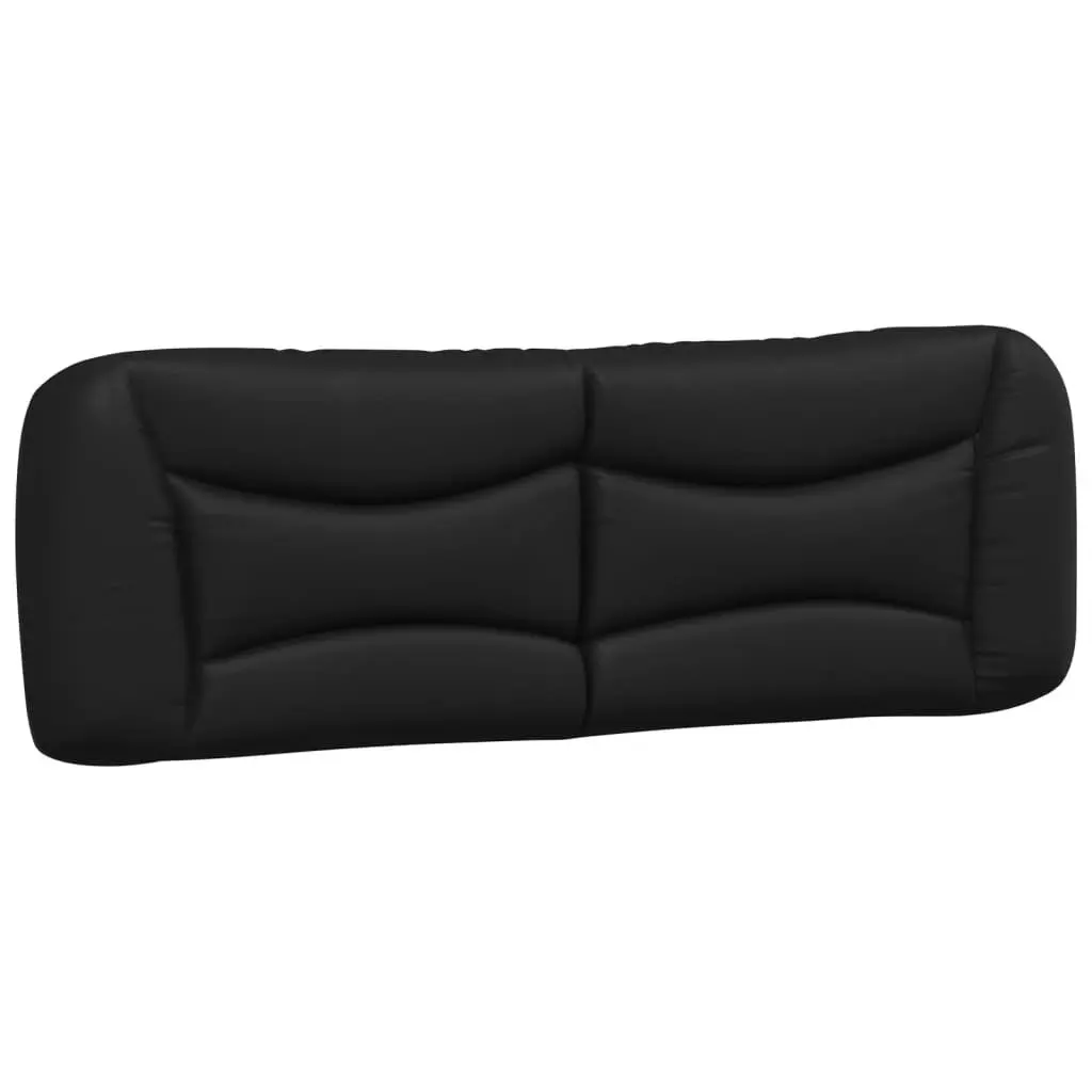 Headboard Cushion Queen Bed Pillow Black Faux Leather Wall Mount 152cm Bedroom