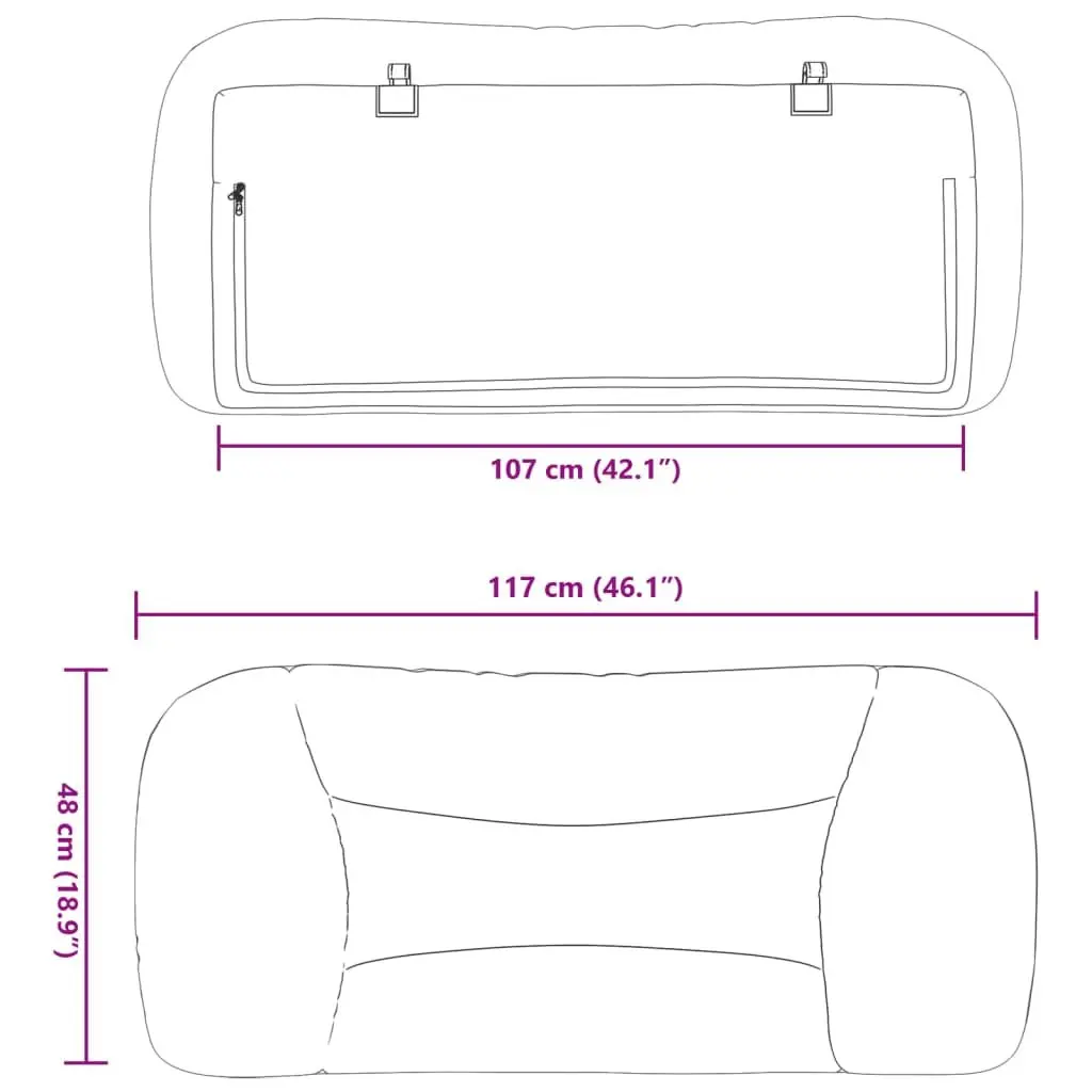 Upholstered Headboard Cushion for King Single Bed