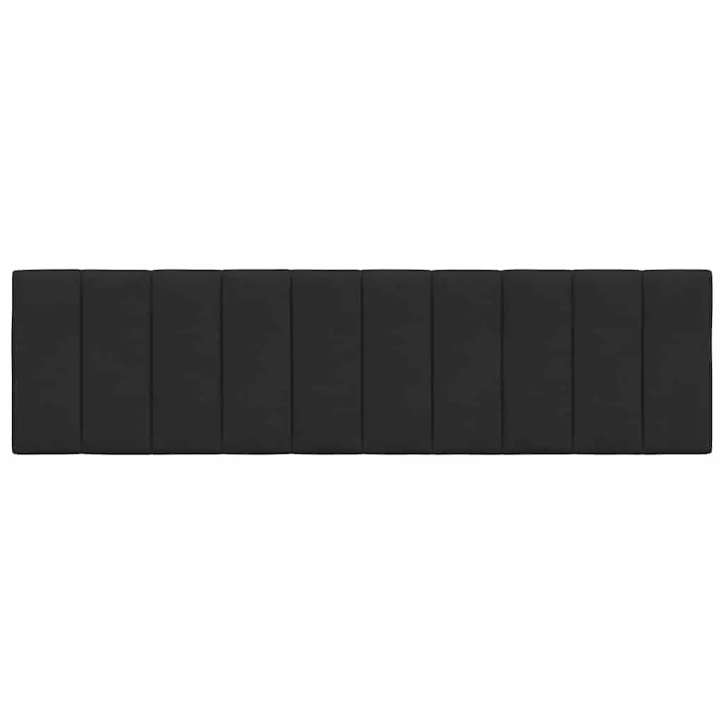 Velvet Headboard Cushion Black 180cm Wall-Mounted Pillow