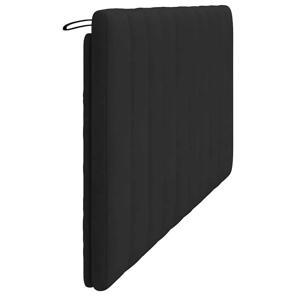 Velvet Headboard Cushion Black 180cm Wall-Mounted Pillow