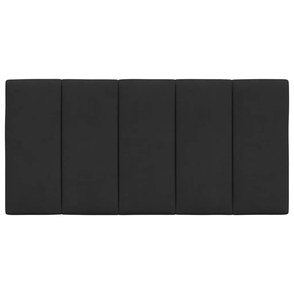 Headboard Cushion Velvet 107cm Black Foam Filling Soft Support