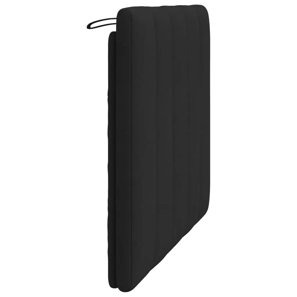 Headboard Cushion Velvet 107cm Black Foam Filling Soft Support