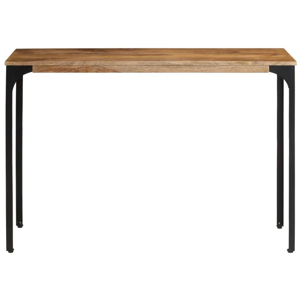 Brown Mango Wood Console Table with Iron Legs