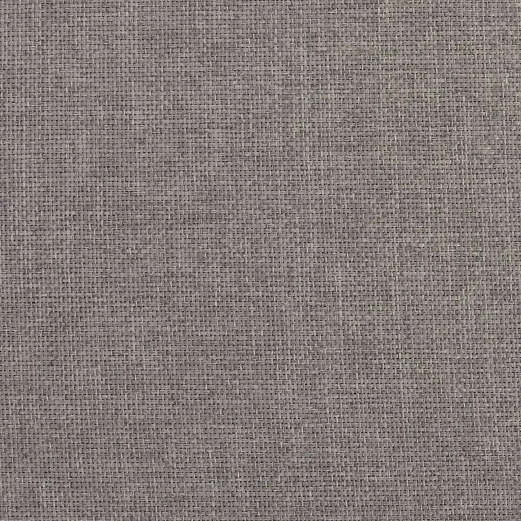 Storage Bench Foldable Grey Upholstered Seat Box Engineered Wood Faux Linen