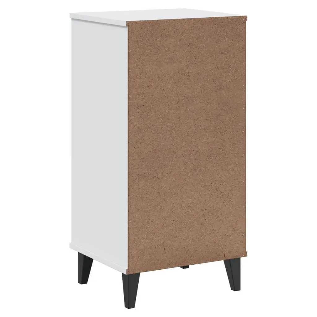 Bedside Cabinet White Engineered Wood Nightstand Bedroom Storage Table