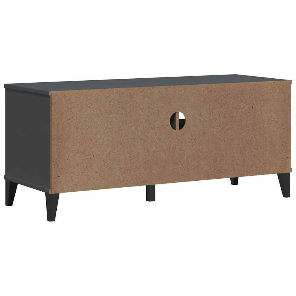 Anthracite Grey Engineered Wood TV Cabinet for Living Rooms