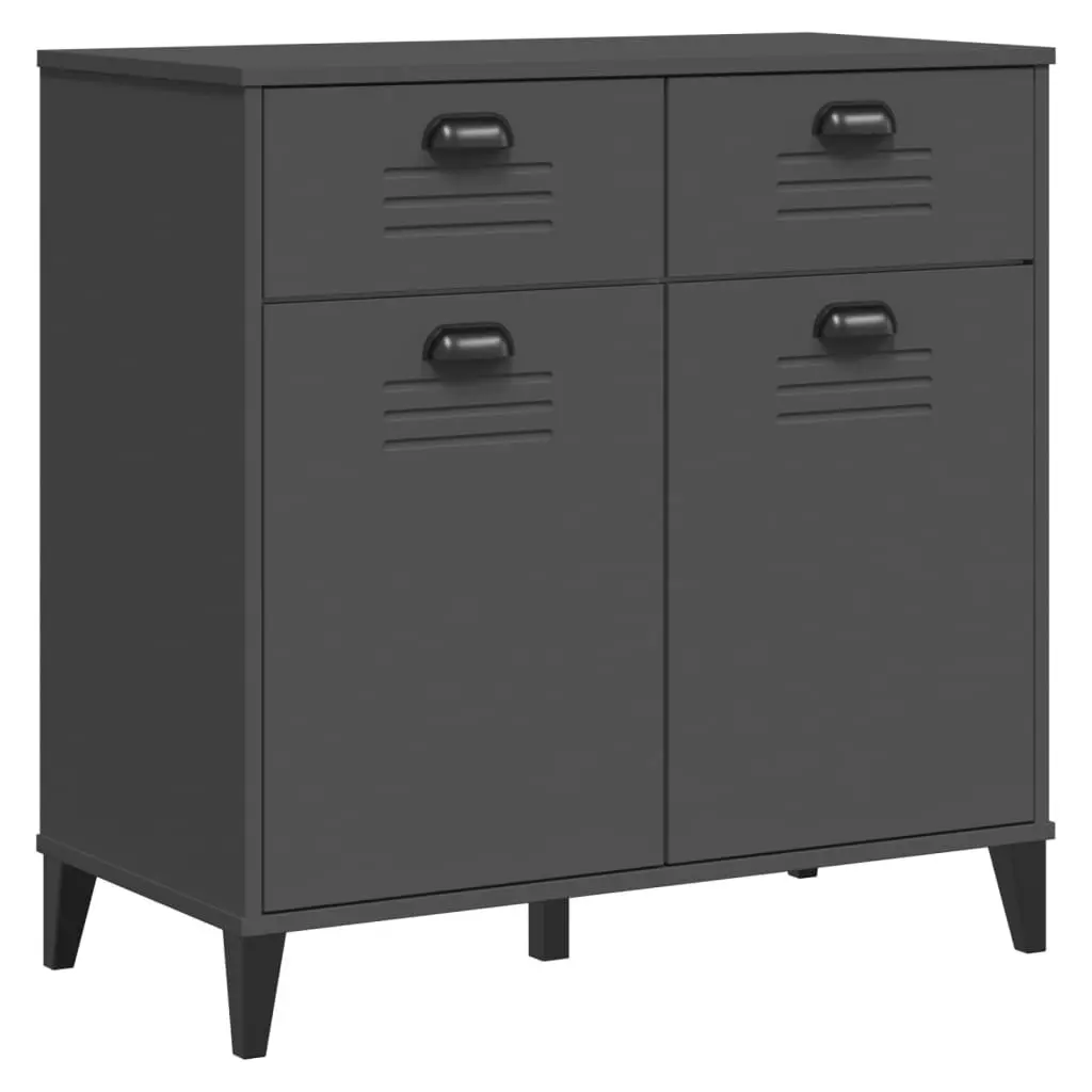 Sideboard Industrial Design Anthracite Grey Storage Cabinet Buffet Hallway