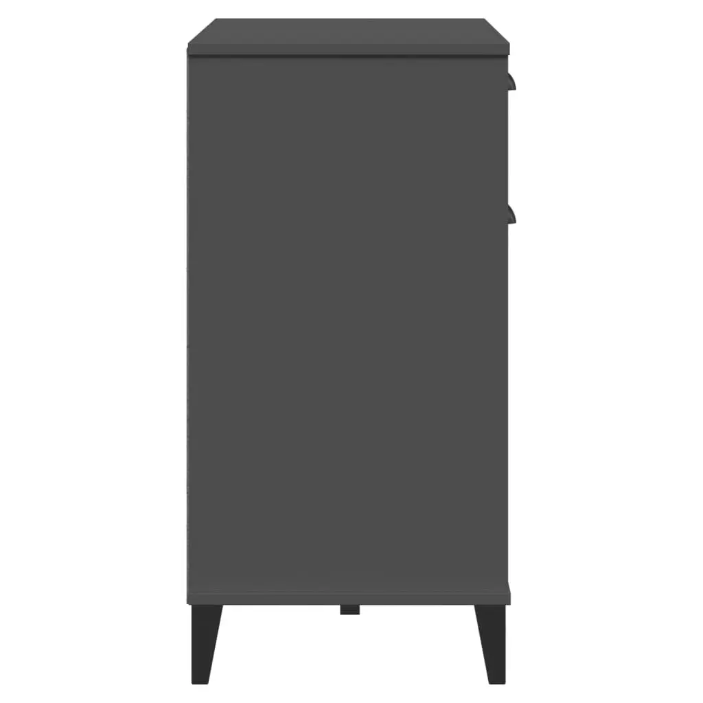Sideboard Industrial Design Anthracite Grey Storage Cabinet Buffet Hallway
