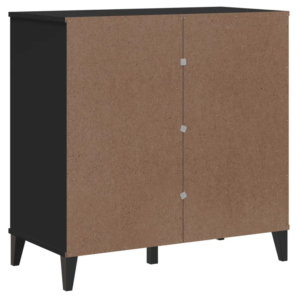 Sideboard Black Industrial Design Storage Cabinet Hallway Buffet Engineered Wood