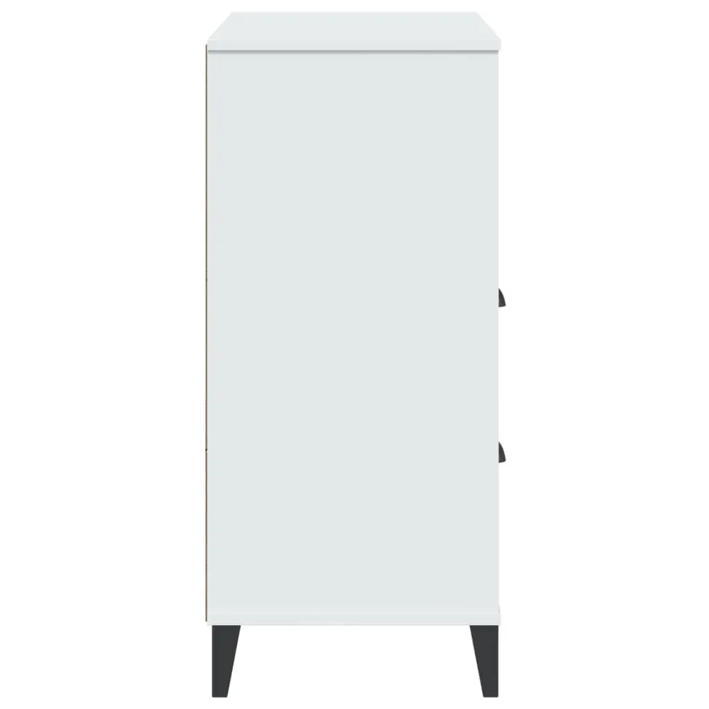 Bookcase White 80x40x90 cm Industrial Design Storage Shelving Unit Engineered
