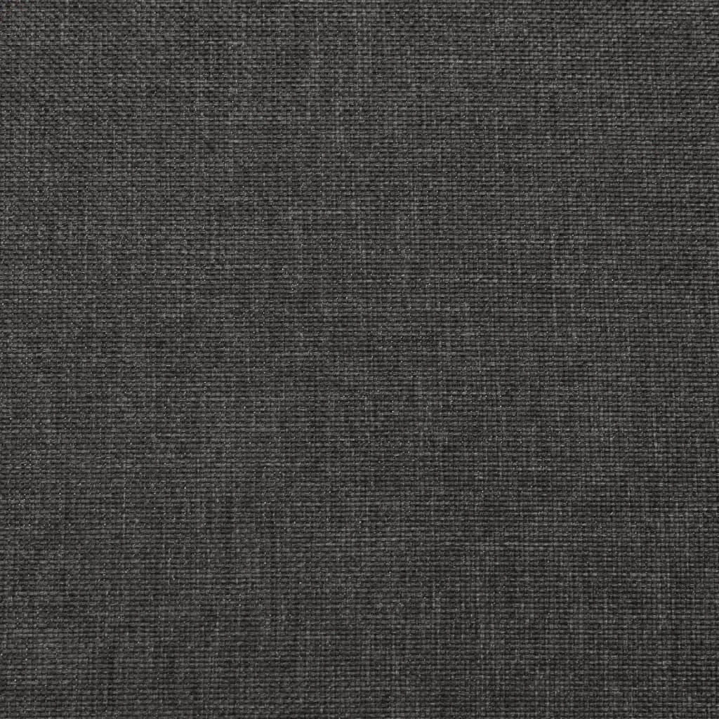 Grey Fabric 2-Seater Sofa Bed with Pillows