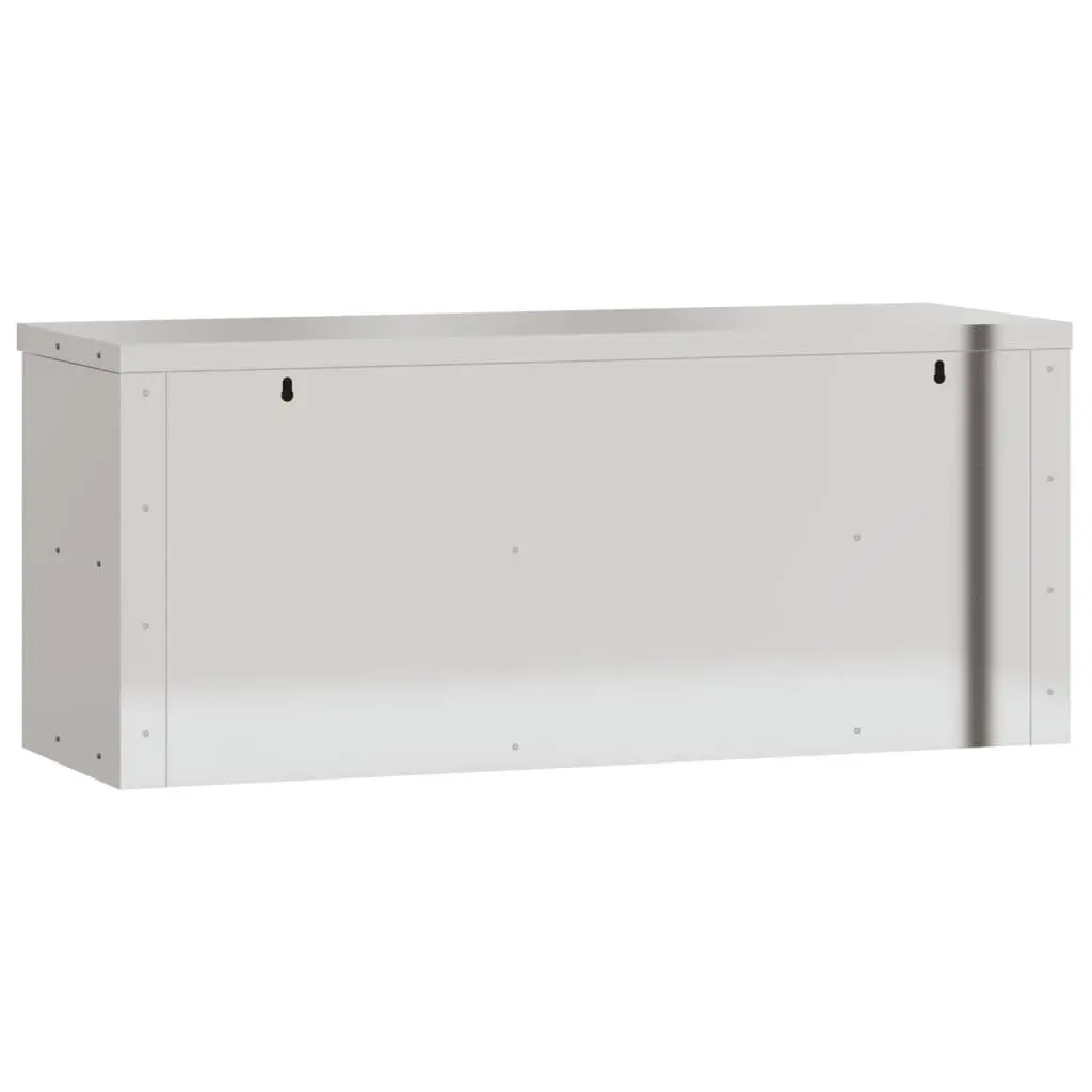 Commercial Kitchen Wall Cabinet Sliding Door Stainless Steel Food Storage