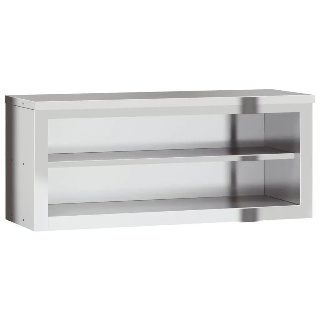 Stainless Steel Wall Mounted Kitchen Cabinet with Shelf Food Storage Commercial