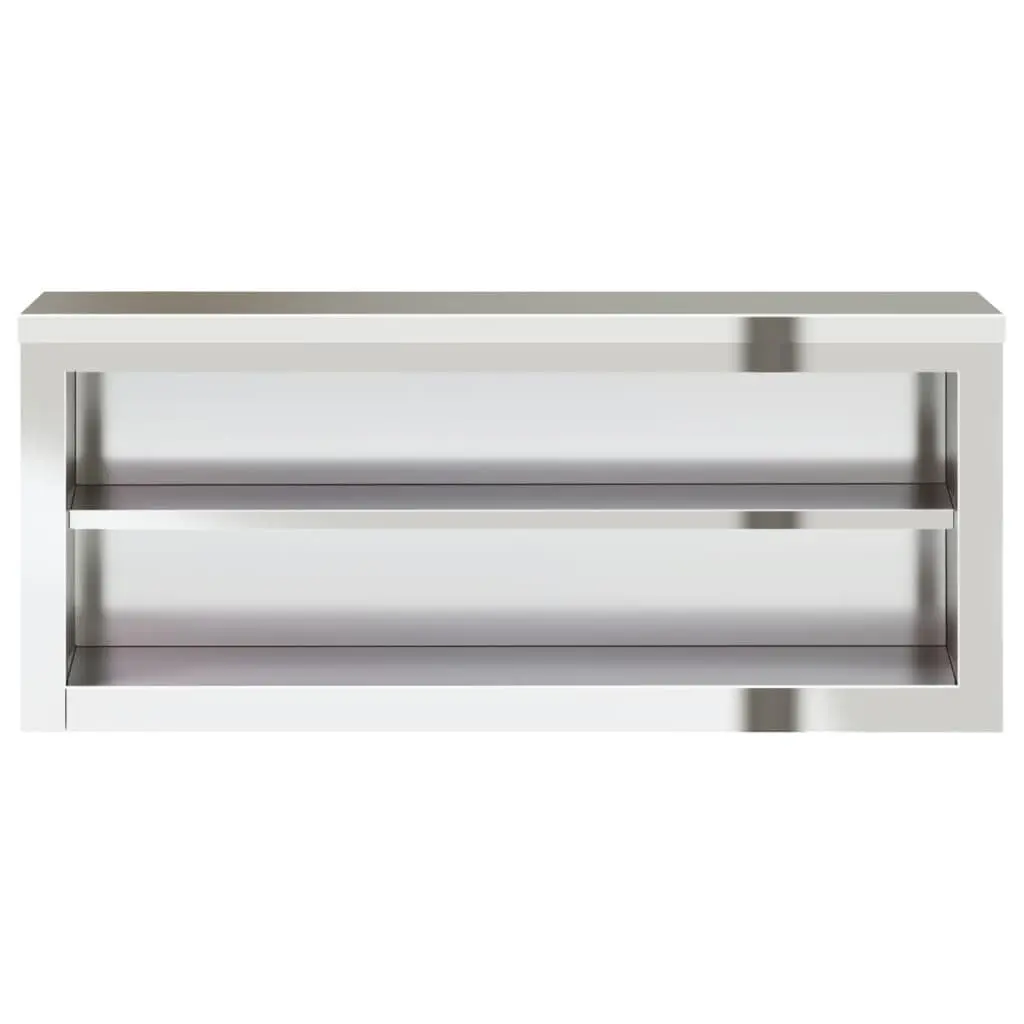 Stainless Steel Wall Mounted Kitchen Cabinet with Shelf Food Storage Commercial