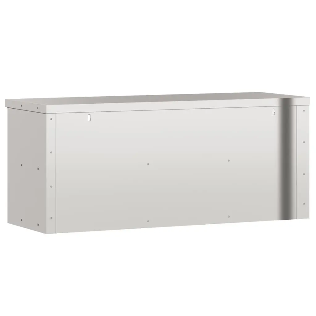 Stainless Steel Wall Mounted Kitchen Cabinet with Shelf Food Storage Commercial