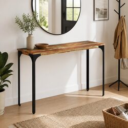 Reclaimed Wood Console Table 110x35x76 cm Brown