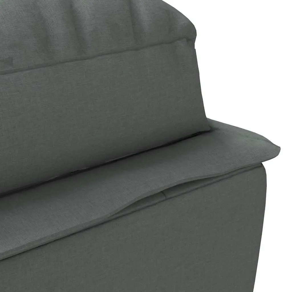 Grey Fabric Massage Chaise Lounge with Vibration Function