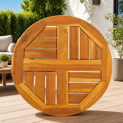 Acacia Round Solid Wood Table Top Ø40x2 cm