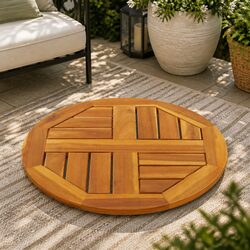 Acacia Round Solid Wood Table Top Ø40x2 cm