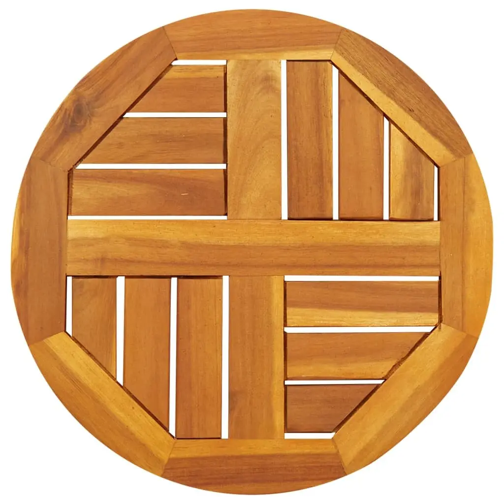 Round Solid Acacia Wood Table Top 40cm Replacement Dining Furniture Top