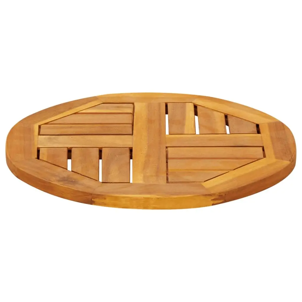 Round Solid Acacia Wood Table Top 40cm Replacement Dining Furniture Top