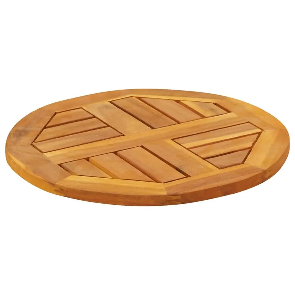 Round Solid Acacia Wood Table Top 40cm Replacement Dining Furniture Top