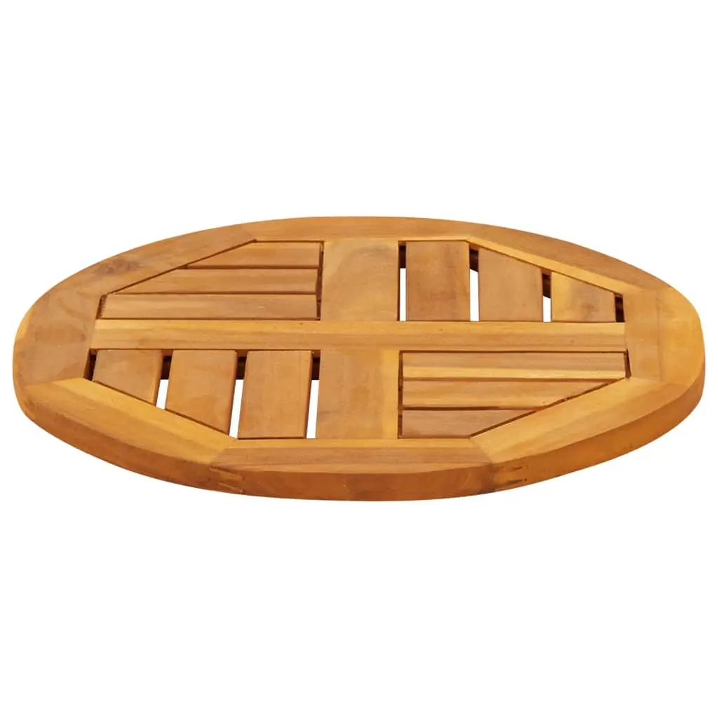 Round Solid Acacia Wood Table Top 40cm Replacement Dining Furniture Top