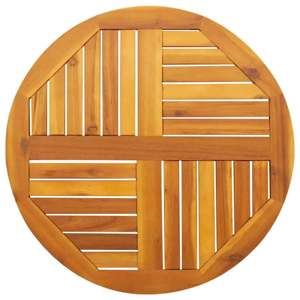 Round Acacia Wood Table Top 70cm Diameter 2cm Thick Replacement for Dining and Garden Decor