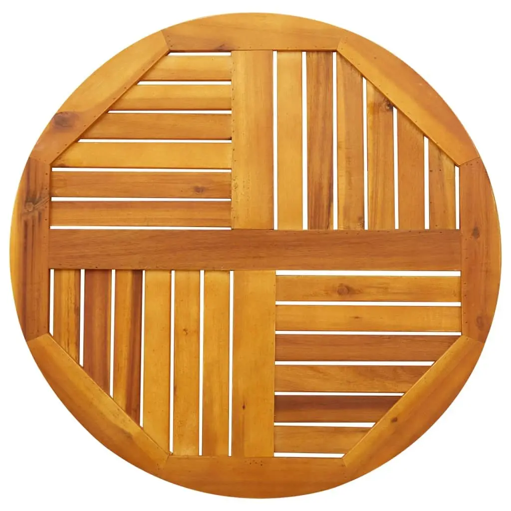 Round Acacia Wood Table Top 70cm Diameter 2cm Thick Replacement for Dining and Garden Decor