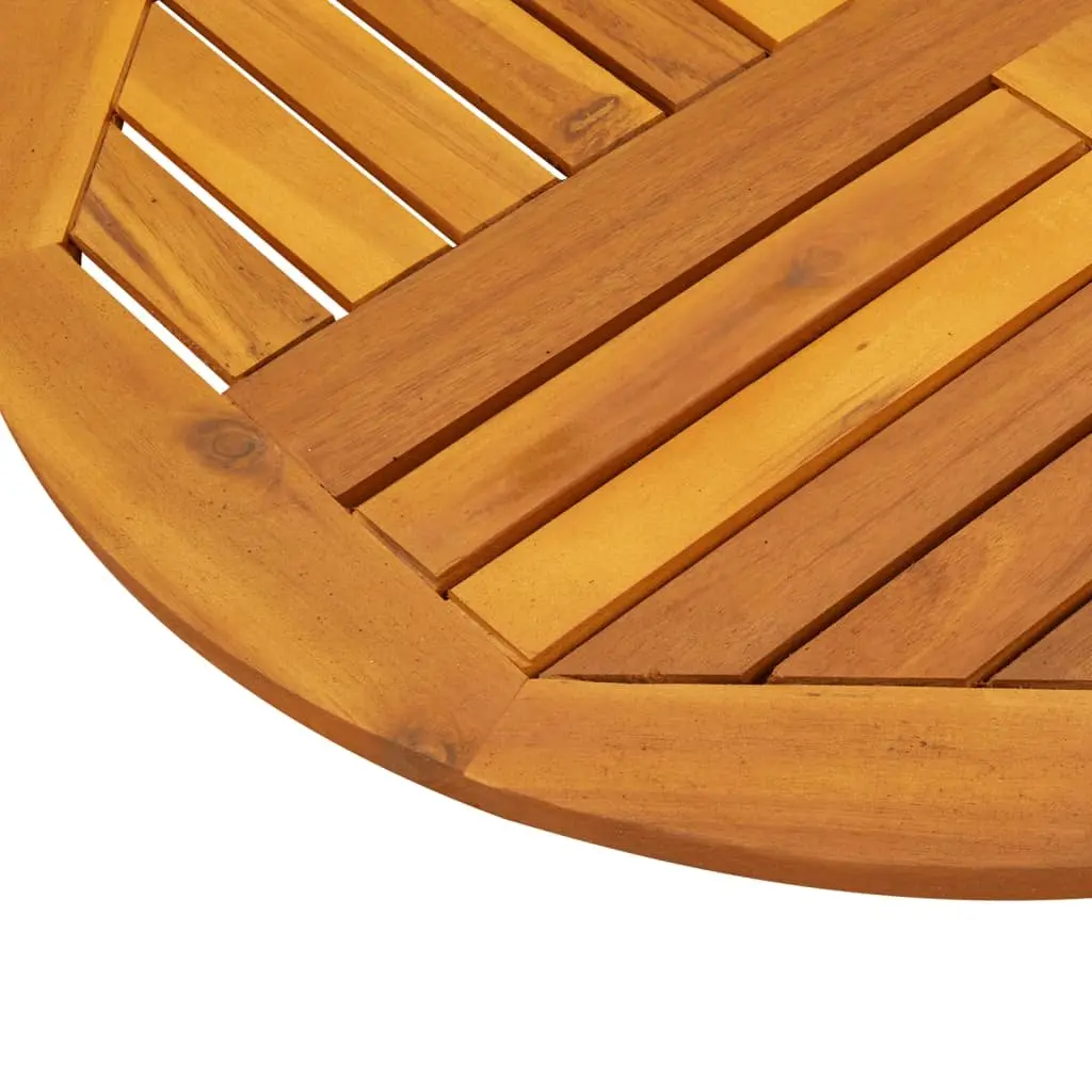 Round Acacia Wood Table Top 70cm Diameter 2cm Thick Replacement for Dining and Garden Decor