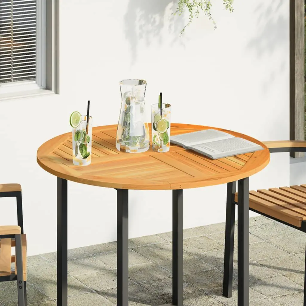 Round Solid Wood Table Top Ø90cm Acacia Replacement Dining Garden Furniture