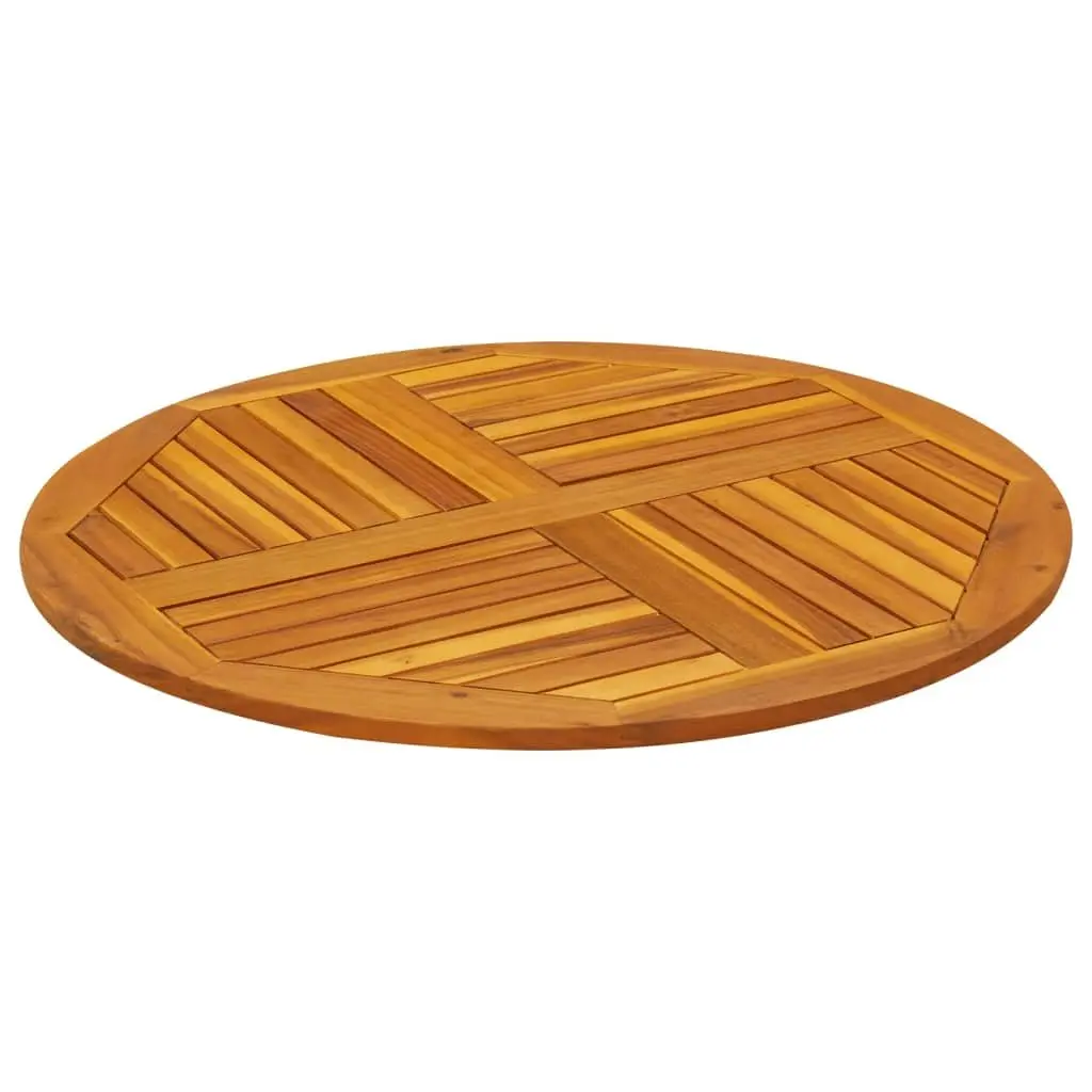Round Solid Wood Table Top Ø90cm Acacia Replacement Dining Garden Furniture
