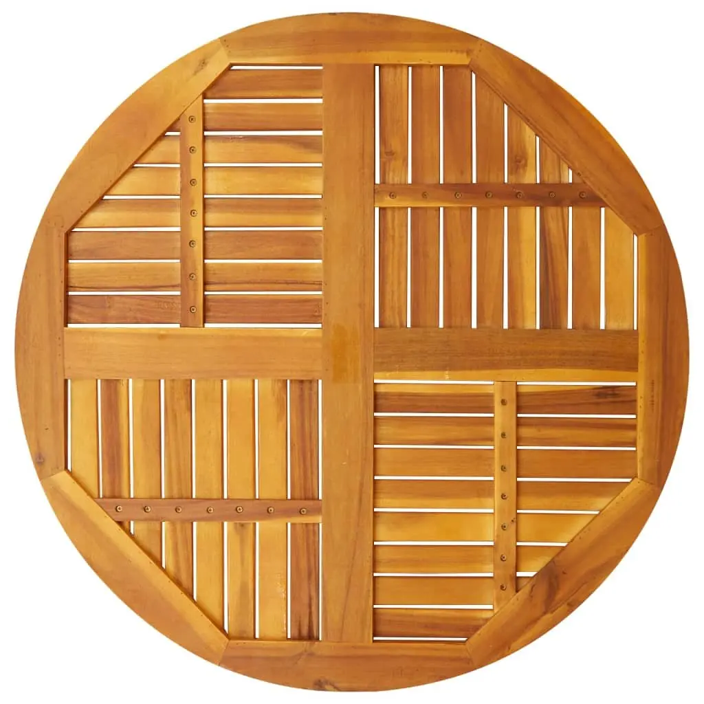 Round Solid Wood Table Top Ø90cm Acacia Replacement Dining Garden Furniture