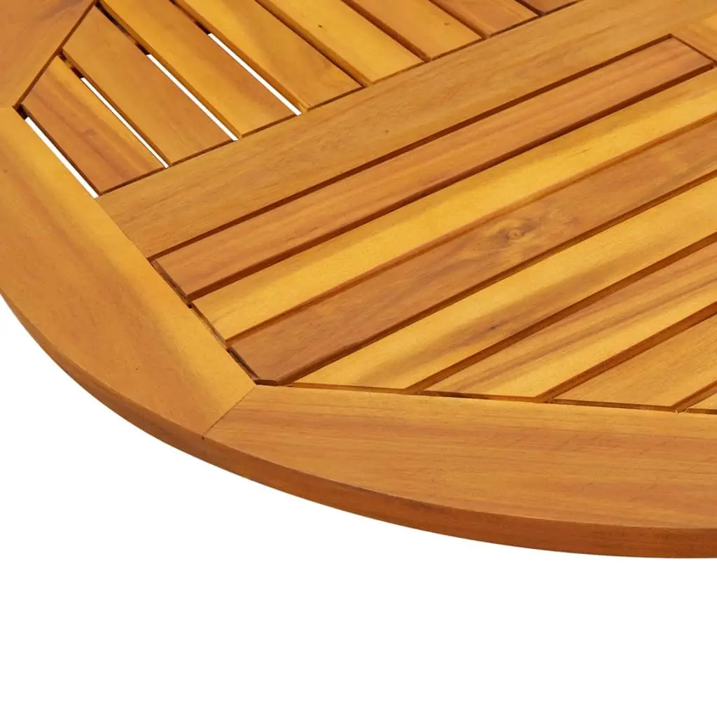 Round Solid Wood Table Top Ø90cm Acacia Replacement Dining Garden Furniture
