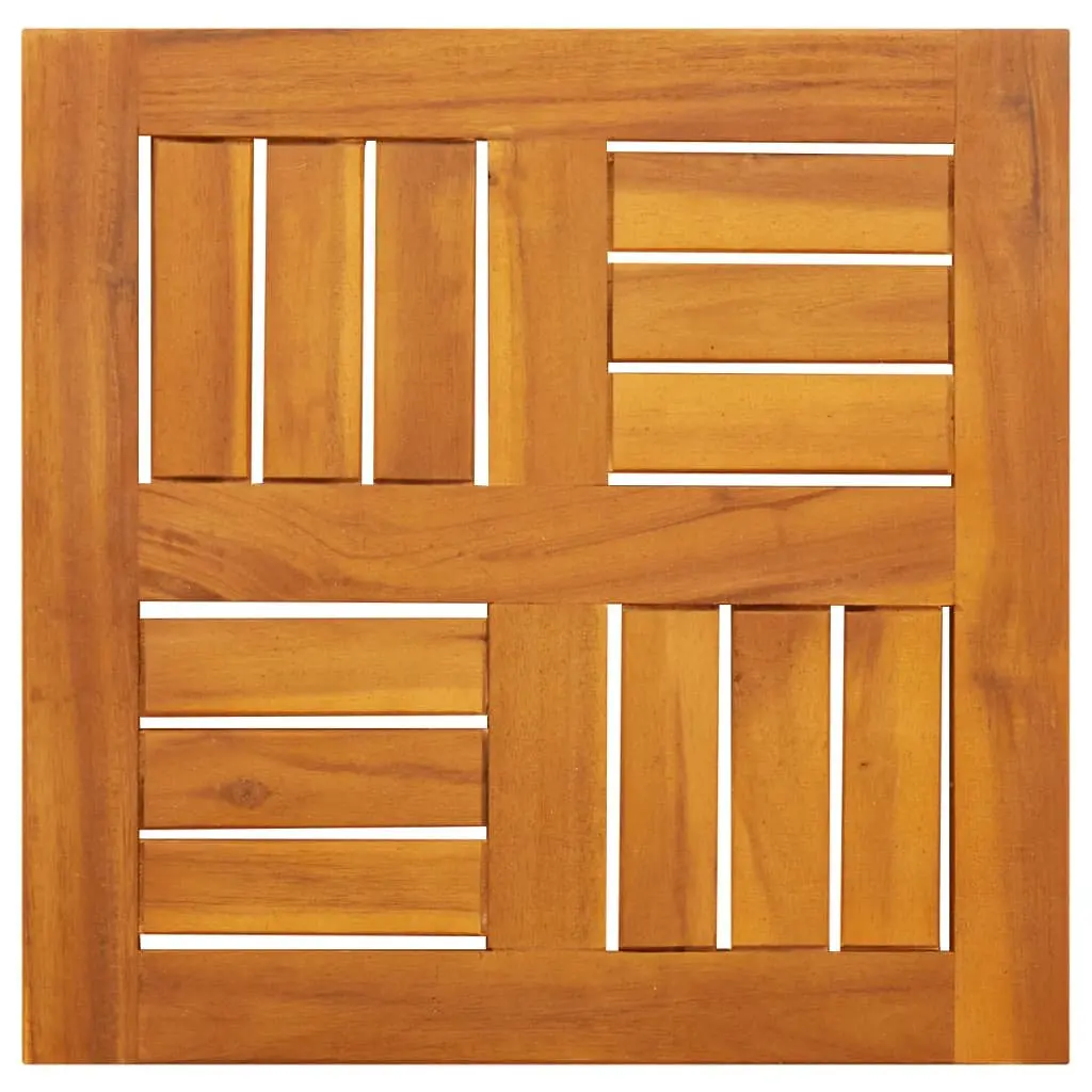 Replacement Square Table Top Solid Acacia Wood 40x40x2cm Brown Outdoor Furniture