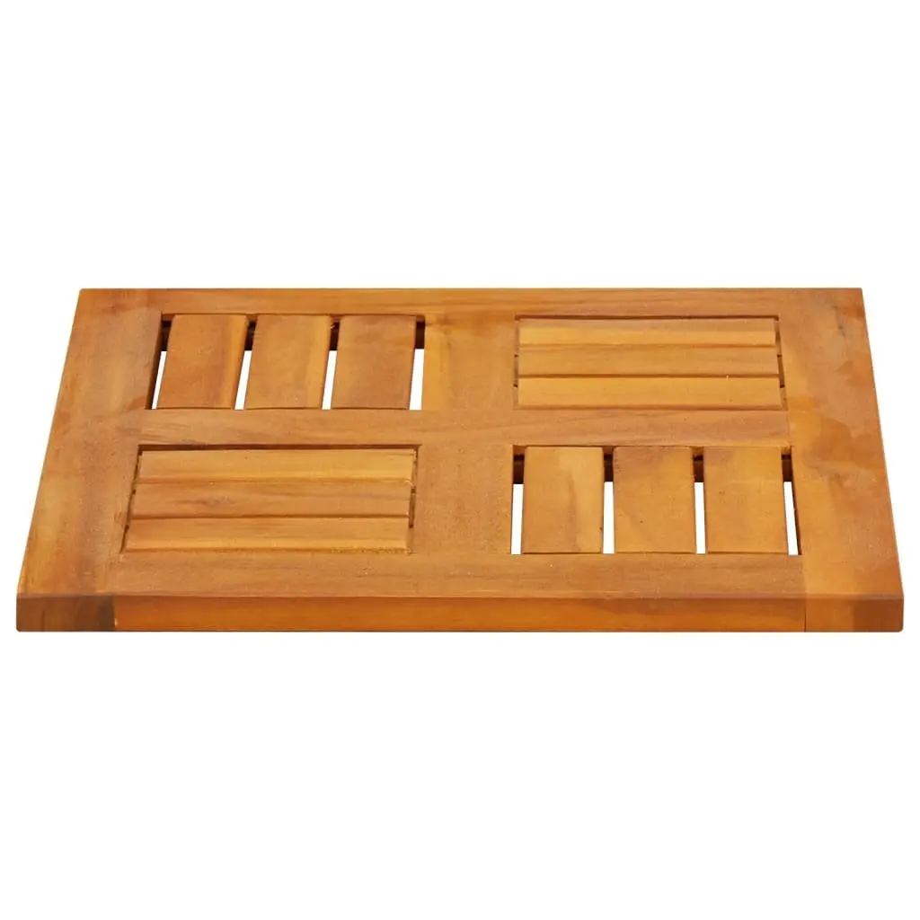 Replacement Square Table Top Solid Acacia Wood 40x40x2cm Brown Outdoor Furniture
