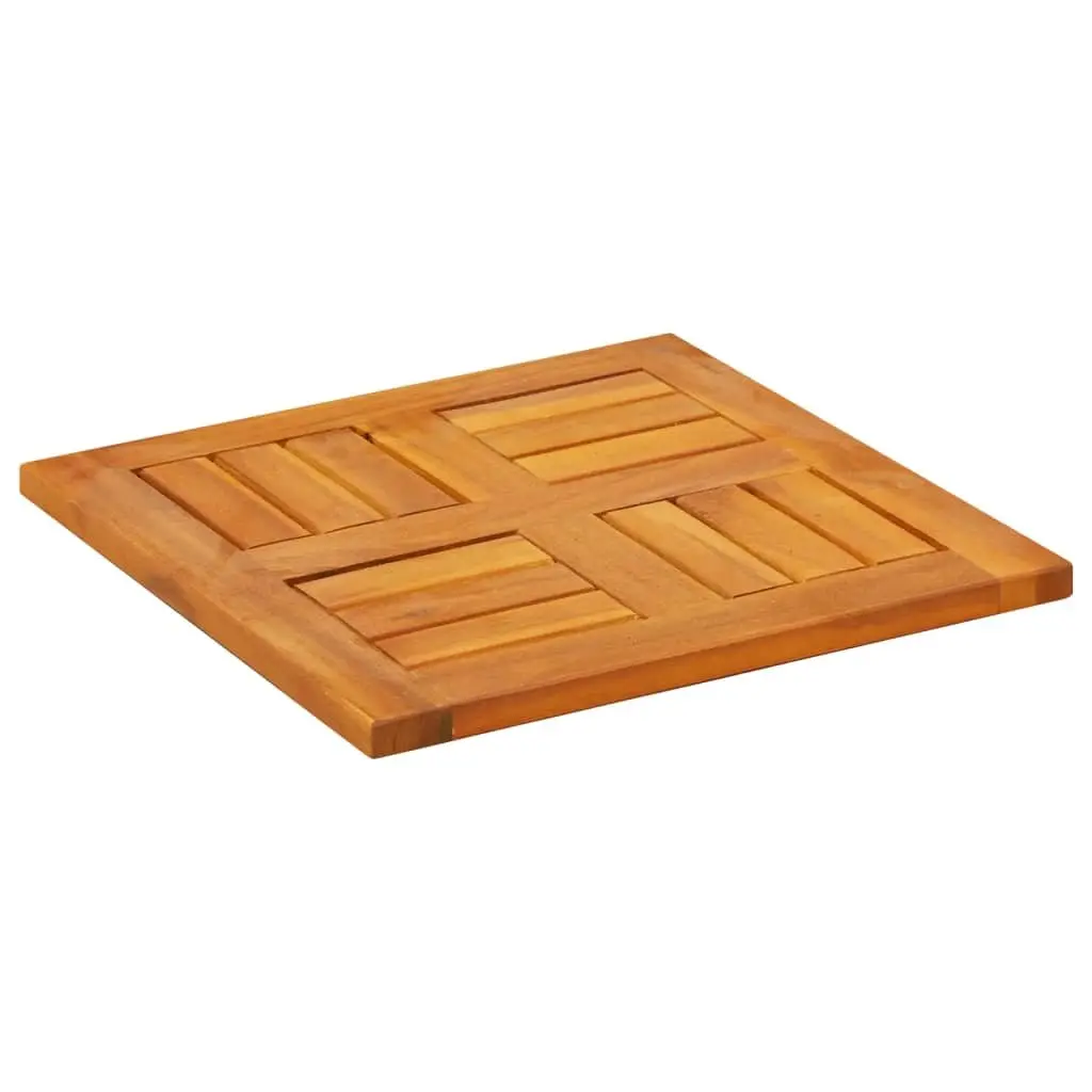 Replacement Square Table Top Solid Acacia Wood 40x40x2cm Brown Outdoor Furniture