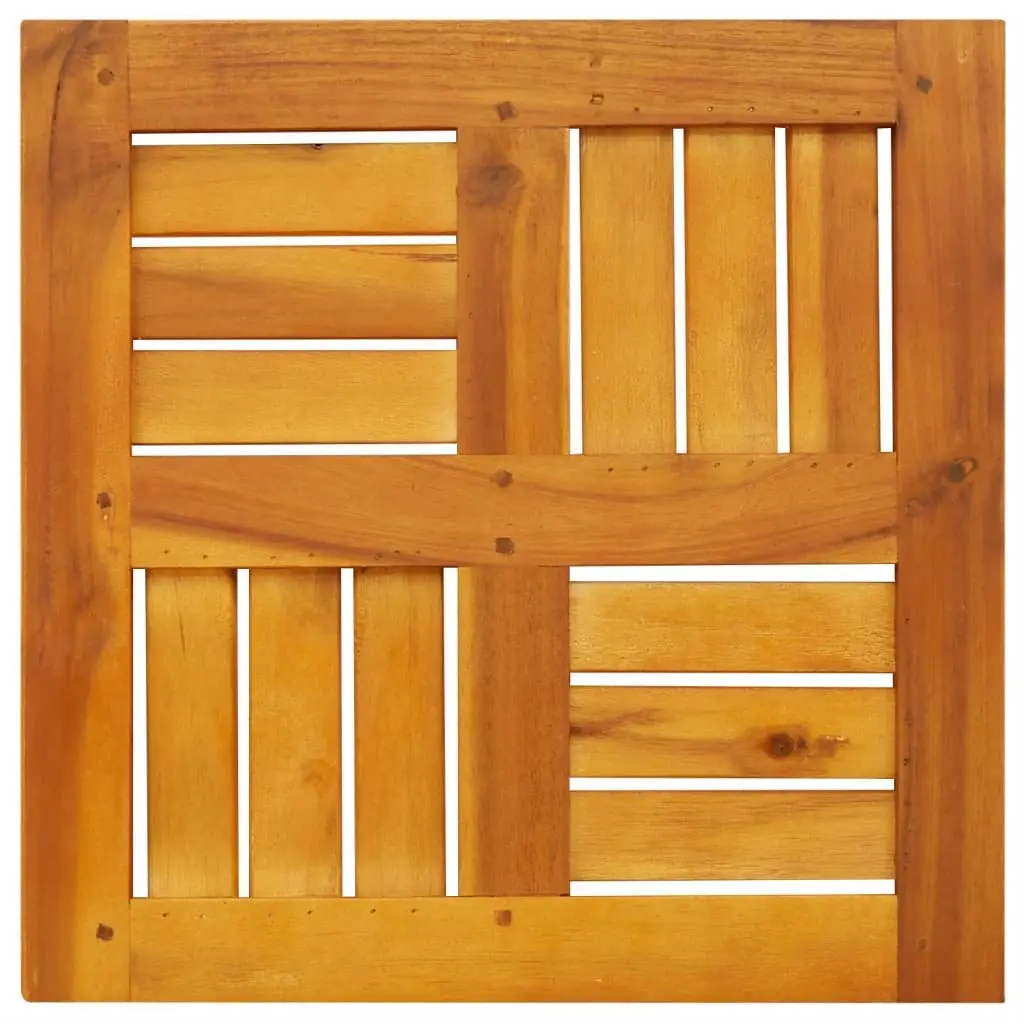 Replacement Square Table Top Solid Acacia Wood 40x40x2cm Brown Outdoor Furniture