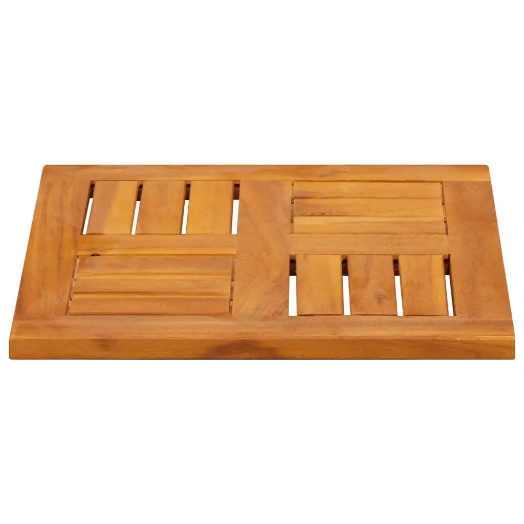 Replacement Square Table Top Solid Acacia Wood 40x40x2cm Brown Outdoor Furniture