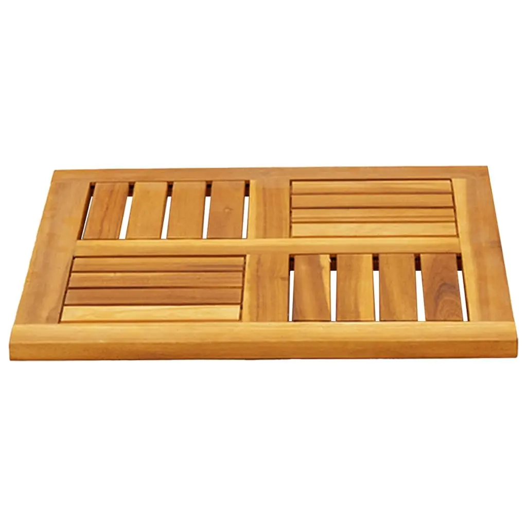 Square Wooden Table Top 50x50x2 cm Brown Replacement Tabletop Acacia Wood