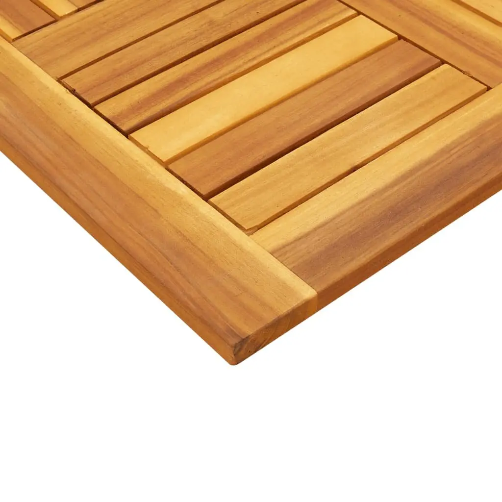 Square Wooden Table Top Brown 60x60x2 cm Solid Acacia Replacement Dining Garden