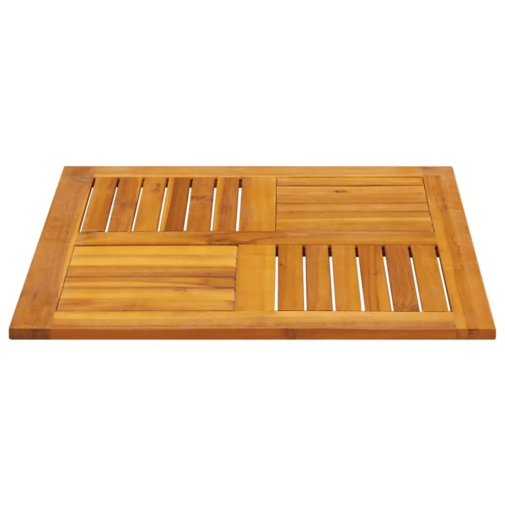Square Table Top 70x70x2cm Wooden Acacia Solid Wood Garden Dining Replacement