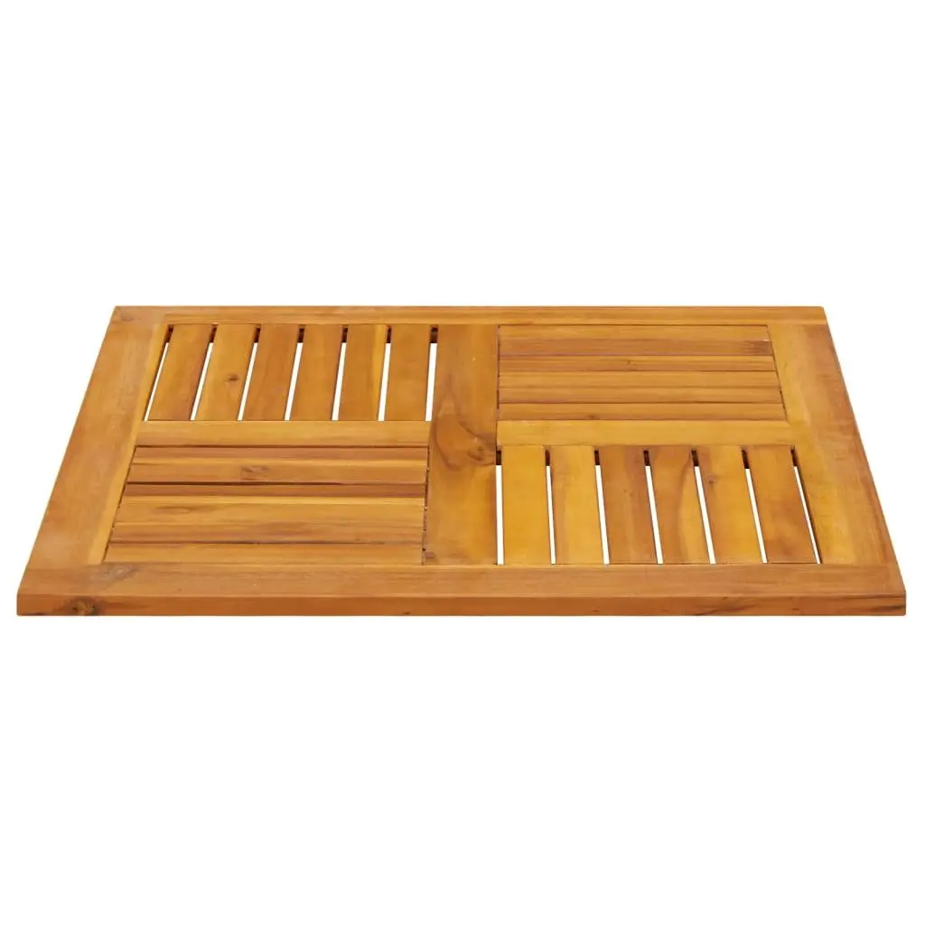 Square Table Top 70x70x2cm Wooden Acacia Solid Wood Garden Dining Replacement