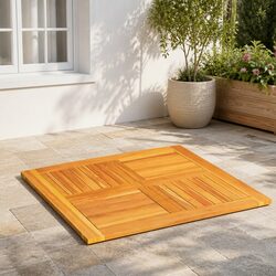 Rustic Solid Acacia Wooden Table Top 80x80cm