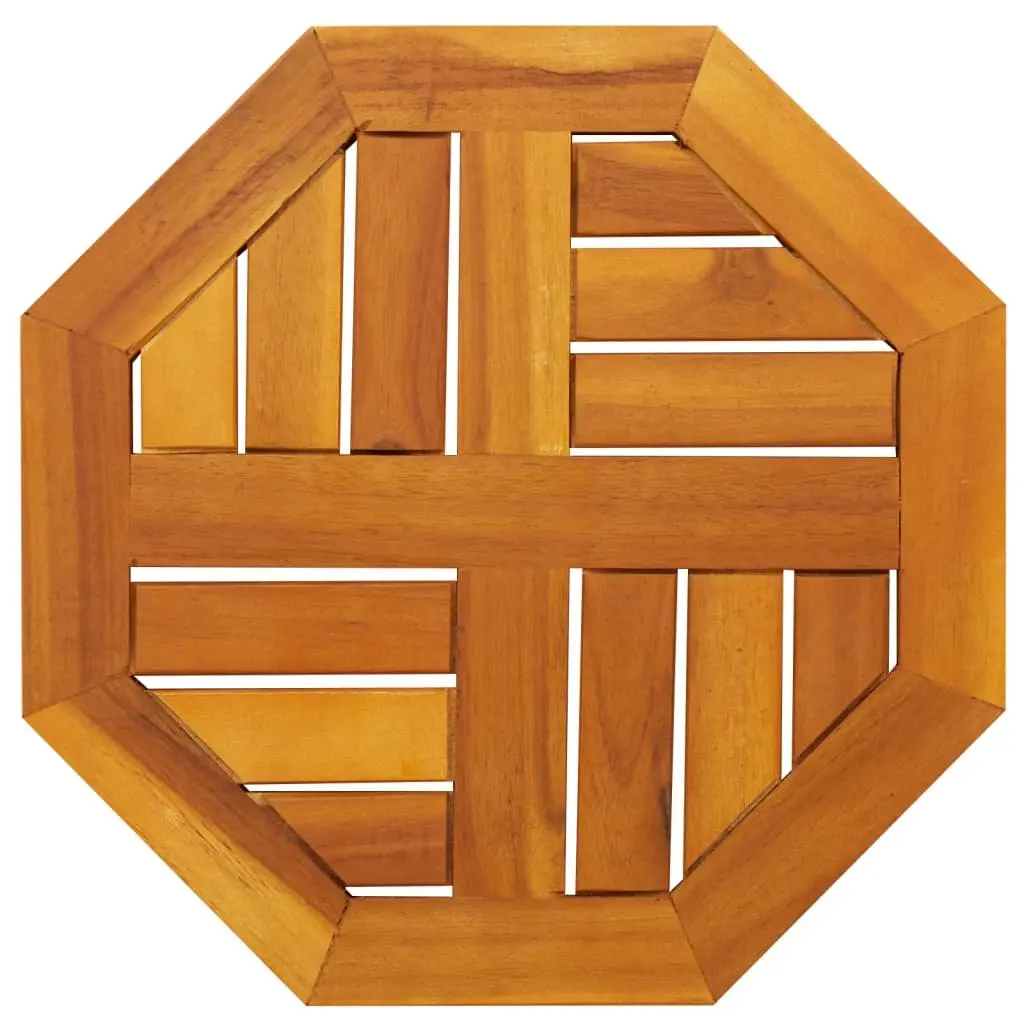 Octagonal Wooden Table Top Brown 40x40x2 cm Solid Acacia