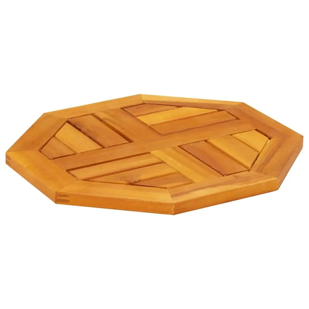Octagonal Wooden Table Top Brown 40x40x2 cm Solid Acacia