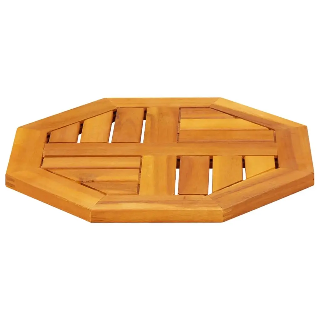 Octagonal Wooden Table Top Brown 40x40x2 cm Solid Acacia