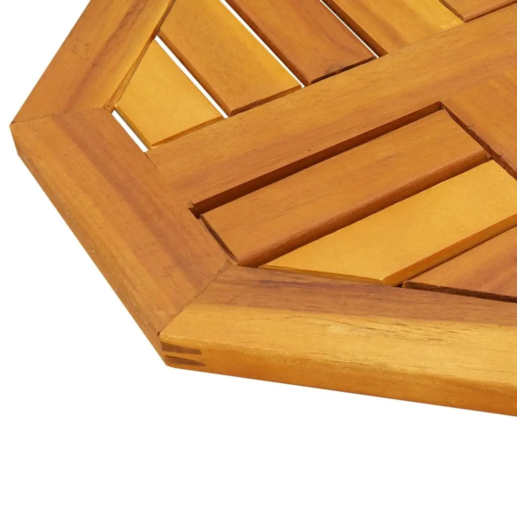 Octagonal Wooden Table Top Brown 40x40x2 cm Solid Acacia